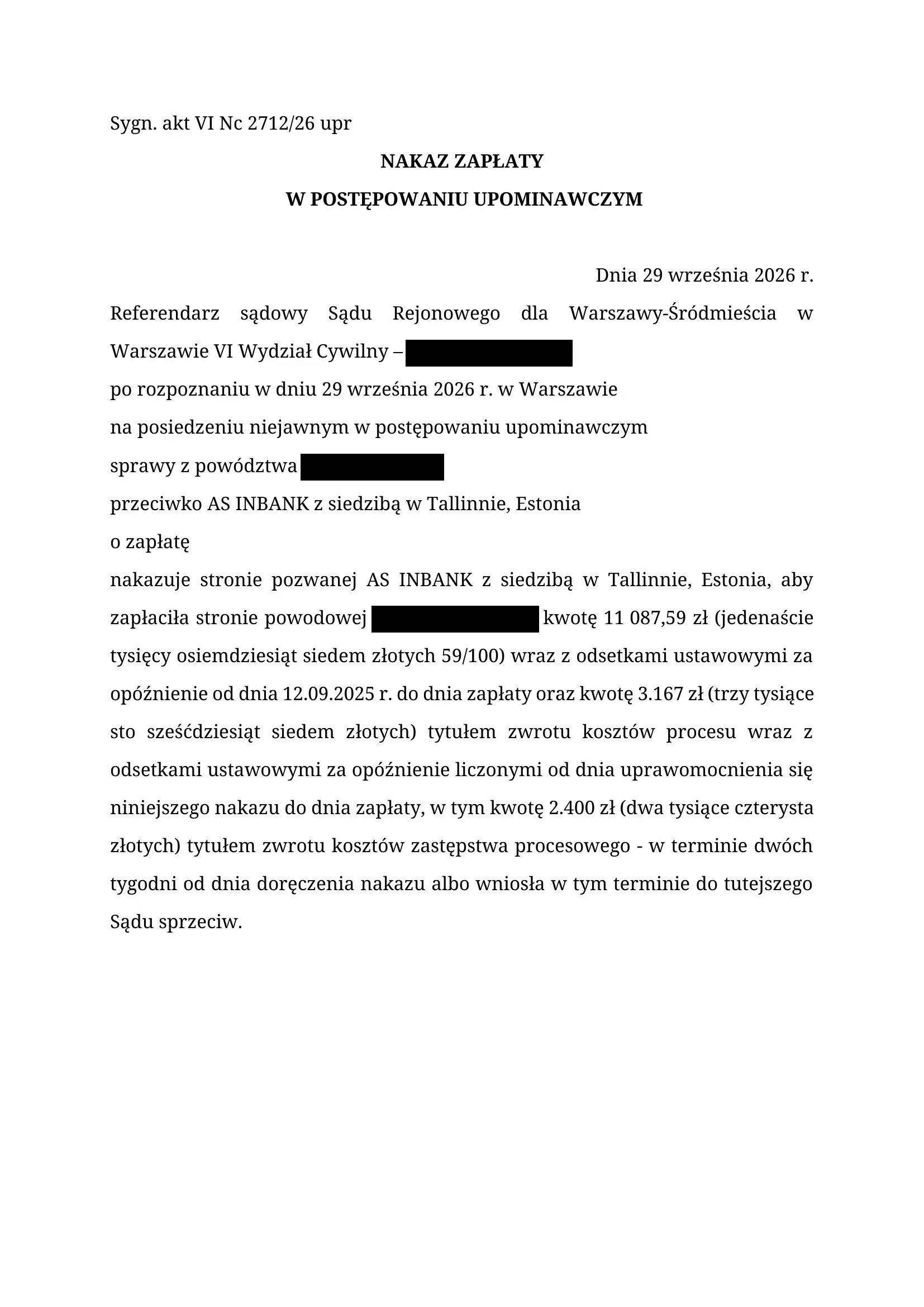 013-As_Inbank_nakaz_zaplaty_29092026 Inbank nakaz zapłaty SKD
